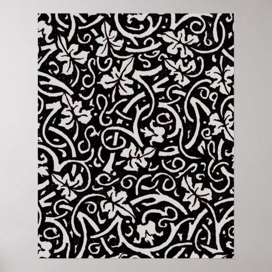 William Morris Grapevine壁紙パターン ポスター (正面)