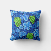 William Morris Grapevine、Cobalt Blue クッション (正面)