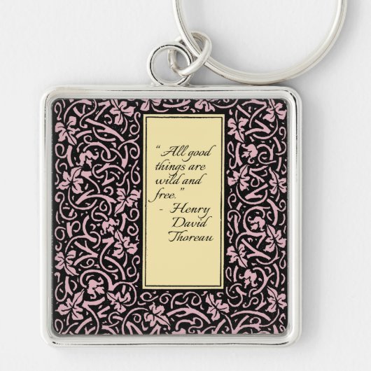 William Morris Grapevine Wallpaper Pattern キーホルダー (正面)