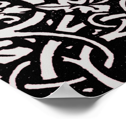 William Morris Grapevine Wallpaper Pattern ポスター (角)