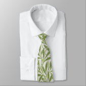 William Morris Green Floral Botanical Pattern ネクタイ (タイ)