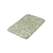 William Morris Green Floral Botanical Pattern バスマット (アングル)