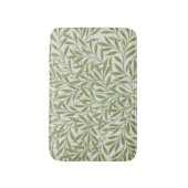 William Morris Green Floral Botanical Pattern バスマット (正面縦)