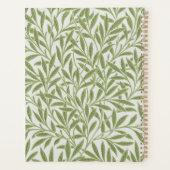 William Morris Green Floral Botanical Pattern プランナー手帳 (裏面)