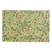 William Morris Honeysuckle Green Flowers 枕カバー (裏面)