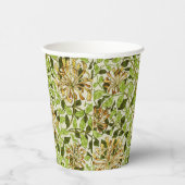 William Morris Honeysuckle Green Flowers 紙コップ (右)