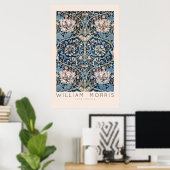 William Morris Honeysuckle Wall Art Print ポスター (ホームオフィス)