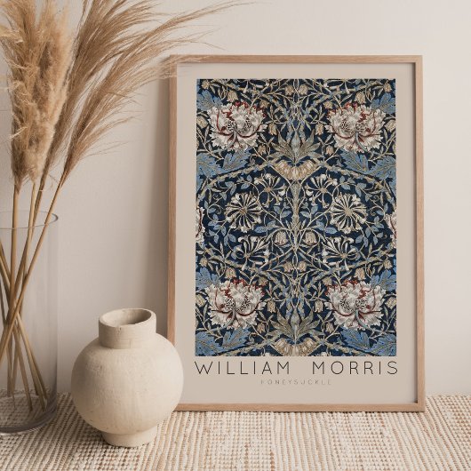 William Morris Honeysuckle Wall Art Print ポスター