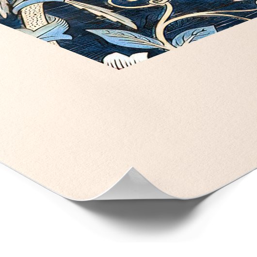 William Morris Honeysuckle Wallpaper Art Print ポスター (角)