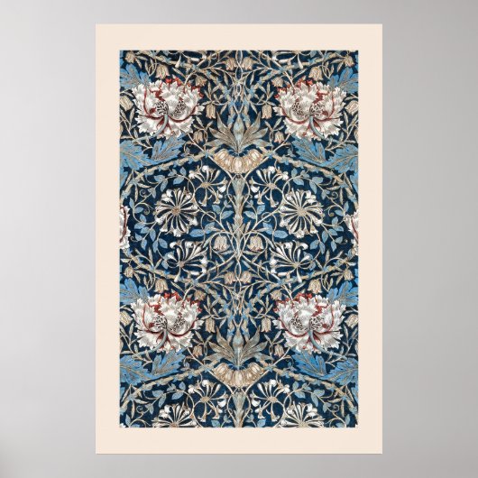 William Morris Honeysuckle Wallpaper Art Print ポスター (正面)
