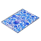 William Morris Hyacinthプリント、コバルトブルー&ホワイト ノートブック (左側)
