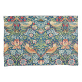 William Morris Indigo Mineralによるイチゴ泥棒 枕カバー (正面右)