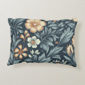 William Morris Inspired Botanical Style Pattern アクセントクッション (裏面)