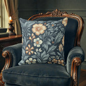 William Morris Inspired Botanical Style Pattern クッション