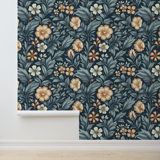 William Morris Inspired Botanical Style Pattern 壁紙 (アプリケーション)