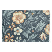 William Morris Inspired Botanical Style Pattern 枕カバー (裏面-左)