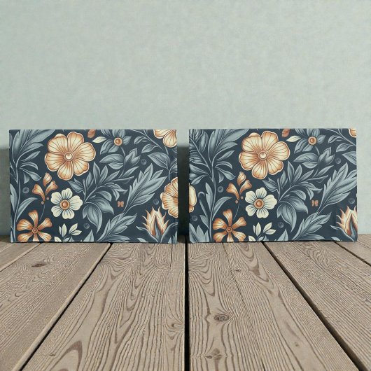 William Morris Inspired Botanical Style Pattern 枕カバー