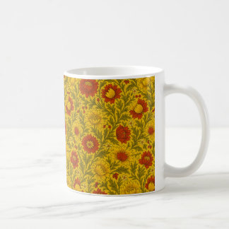 William Morris Inspired Floral AI design コーヒーマグカップ