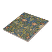 William Morris Inspired Floral Ceramic Tile タイル (側面)