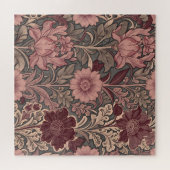 William Morris Inspired Floral Pattern ジグソーパズル (横)