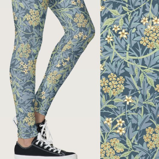 William Morris Inspired Floral Patterned レギンス