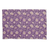 William Morris Inspired Purple Floral Pattern  枕カバー (正面)