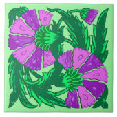 William Morris Jacobean, Orchid Purple and Green タイル (正面)