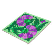 William Morris Jacobean, Orchid Purple and Green タイル (側面)