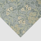 William Morris Jasmine Blue Green Botanical Art 薄葉紙 (詳細)
