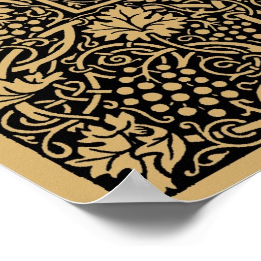 William Morris Kelmscottプレスページ1896 ポスター (角)