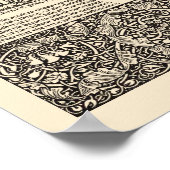 William Morris Kelmscott Press Chaucer Page ポスター (角)