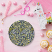 William Morris Kennetフローラ壁紙ブルー ペーパープレート (パーティー)