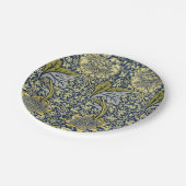 William Morris Kennetフローラ壁紙ブルー ペーパープレート (アングル)