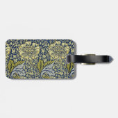 William Morris Kennetフローラ壁紙ブルー ラゲッジタグ (裏面横)