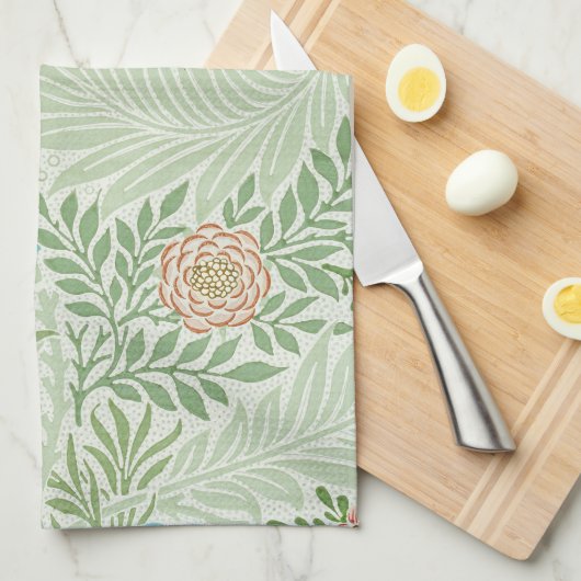 William Morris Larkspur キッチンタオル (四つ折り)