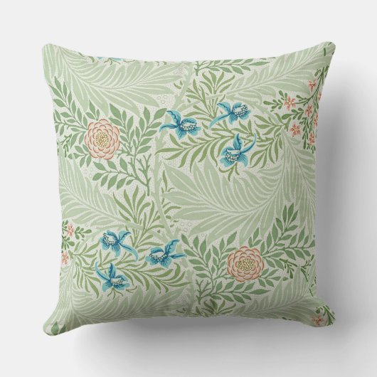 William Morris Larkspur クッション (裏面)