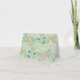 William Morris Larkspur Botanical Blank  ノートカード