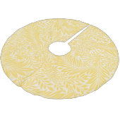 William Morris - Larkspur Leaves & Flower Pattern ブラッシュドポリエステルツリースカート (アングル)