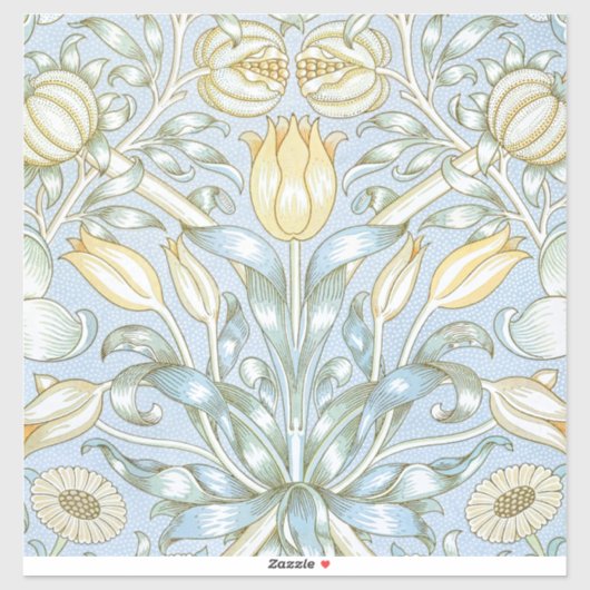 William Morris Lily and Pomegranate Flower Pattern シール (シート)