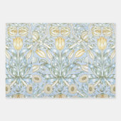William Morris Lily and Pomegranate Flower Pattern ラッピングペーパーシート (正面2)