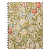 William Morris Lily Art Nouveau ノートブック (正面)