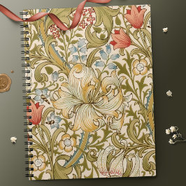 William Morris Lily Art Nouveau ノートブック
