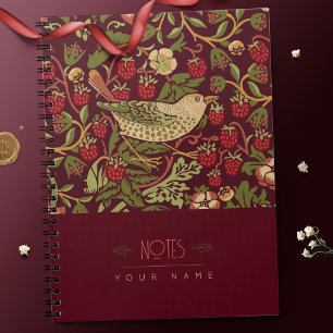 William Morris Lily Art Nouveau Floral Pattern Not ノートブック