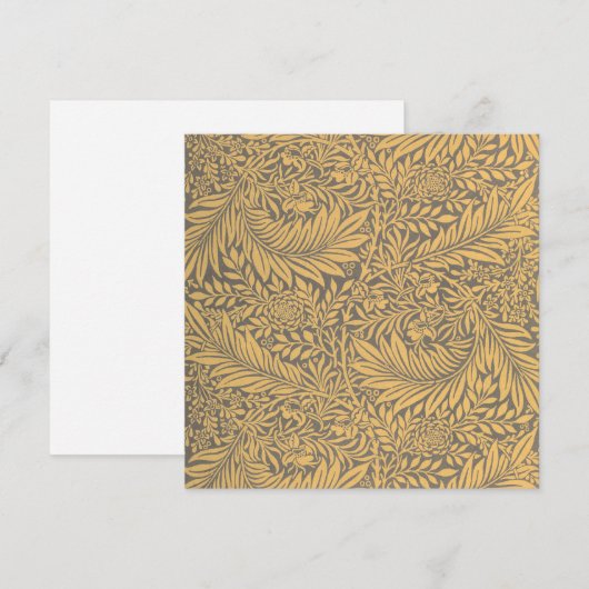 William Morris luckspurノートカード (正面/裏面)