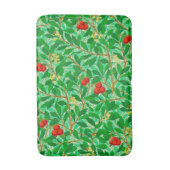 William Morris Lycheeツリーパターン、ライトグリーン バスマット (正面縦)