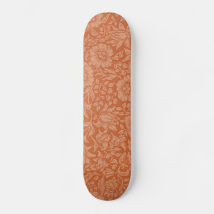William Morris Mallow Floral Wallpaper Design スケートボード