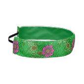 William Morris Marigold、エメラルドグリーン&明るい赤紫色 アスレチックヘッドバンド (左)