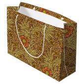 William Morris Marigold、銅褐色とオレンジ ラージペーパーバッグ (裏面アングル)