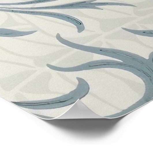 William Morris - Medieval Scroll and Branches ポスター (角)