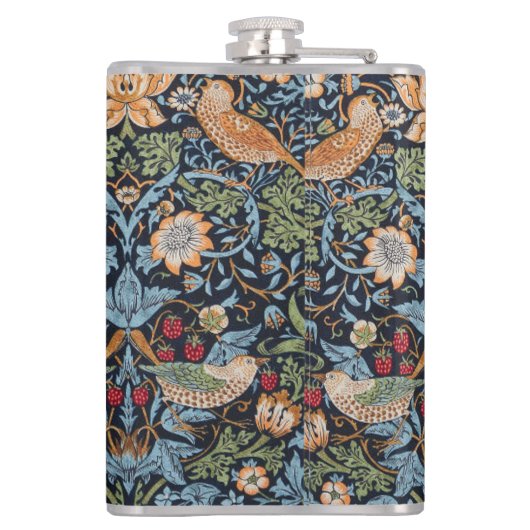 William Morris Monogram Strawberry Thief  フラスク (裏面)